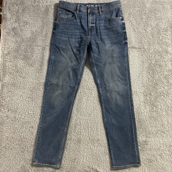 Other - Devil-Dog Jeans Mens Size 34x34 Slim Straight Leg Medium Wash Blue Denim
